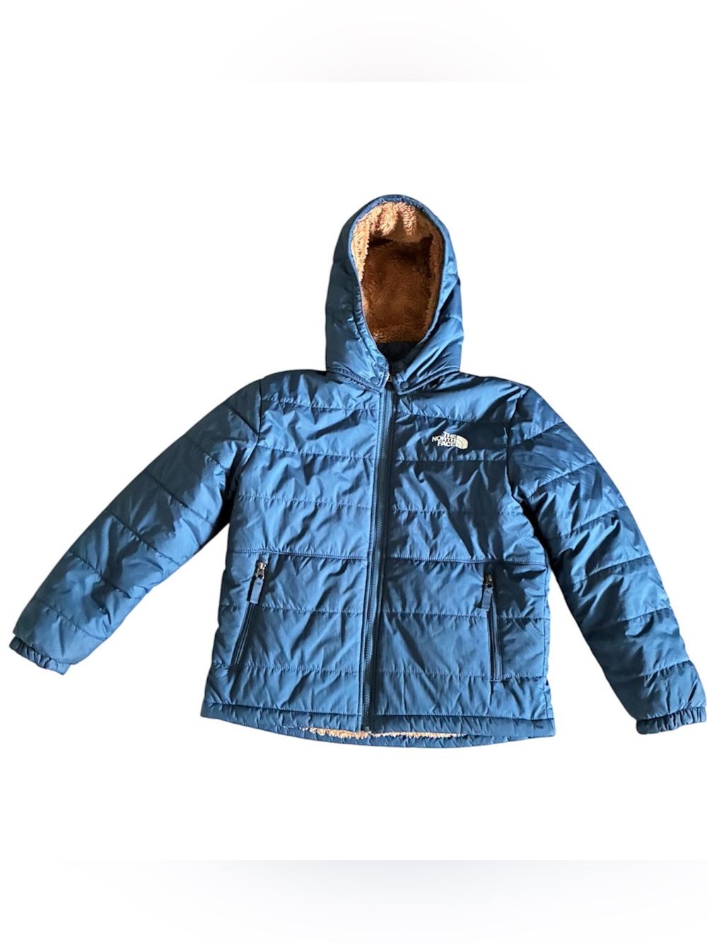 The North Face Boys Reversible Mount Chimbo Full Zip Detachable Hood Jacket Lgr
